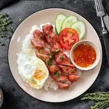 Hình ảnh Cơm rang nem nướng