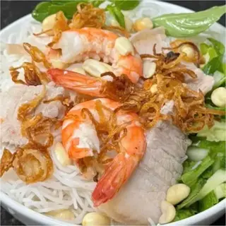 Hình ảnh Bún nước tương tôm thịt hành phi rau thơm