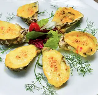 Hình ảnh Hàu nướng phô mai
