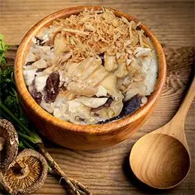 Hình ảnh Xôi gà nấm