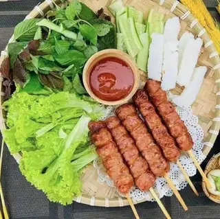 Hình ảnh Combo 2 người bánh hỏi nem nướng