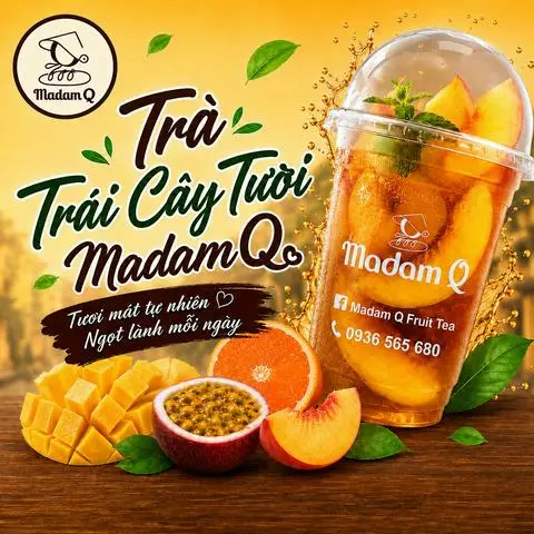 Hình ảnh Trà Trái Cây Tươi, Cà Phê & Matcha Madam Q - Võ Oanh