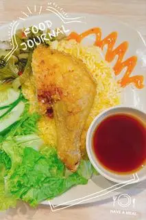 Hình ảnh Cơm đùi sốt mắm tỏi