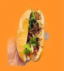 Hình ảnh Bánh mì gà xé bơ tỏi