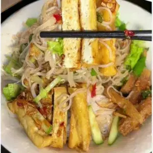 Hình ảnh Bún đậu sườn non chay