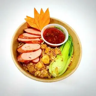 Hình ảnh Mì trộn indomi xúc xích