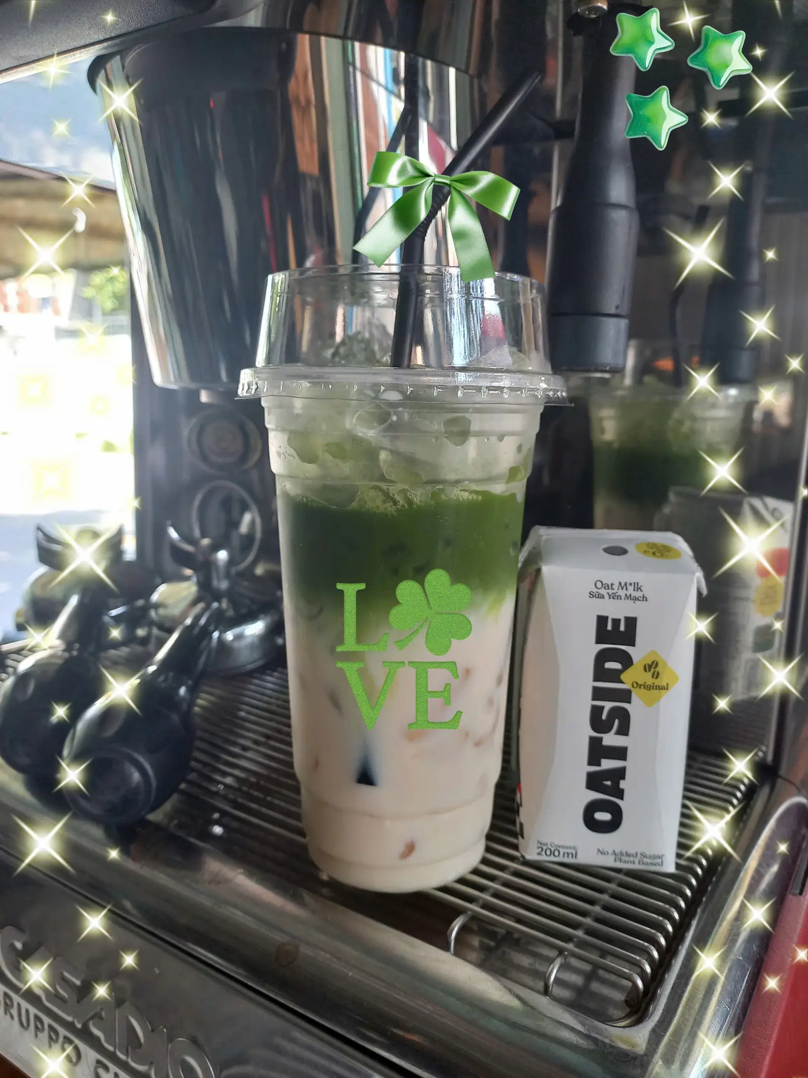 Hình ảnh Matcha latte oat milk
