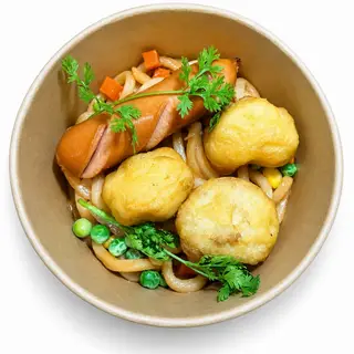 Hình ảnh 1 Udon trộn sốt phô mai cay kiểu Nhật - 1 xúc xích - 3 ức gà nugget