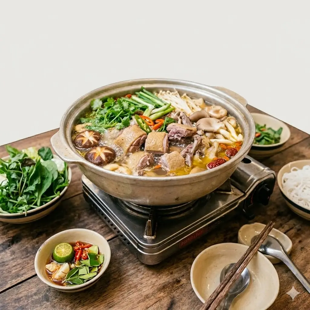Hình ảnh Lẩu gà nấm