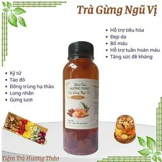 Hình ảnh Trà gừng ngũ vị - chai 330ml