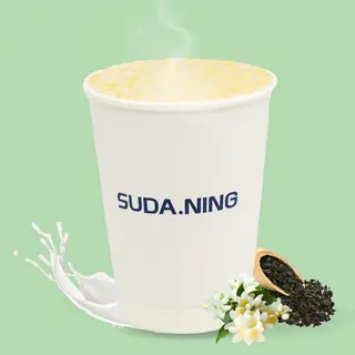 Hình ảnh Xanh sữa nhài quế 桂花鲜奶茶 (Nóng 350ml)