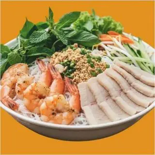 Hình ảnh Bún trộn tôm thịt