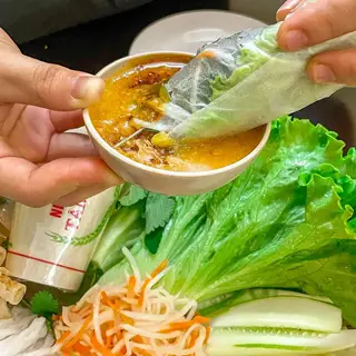 Hình ảnh Nem nướng Nha Trang - trà quất
