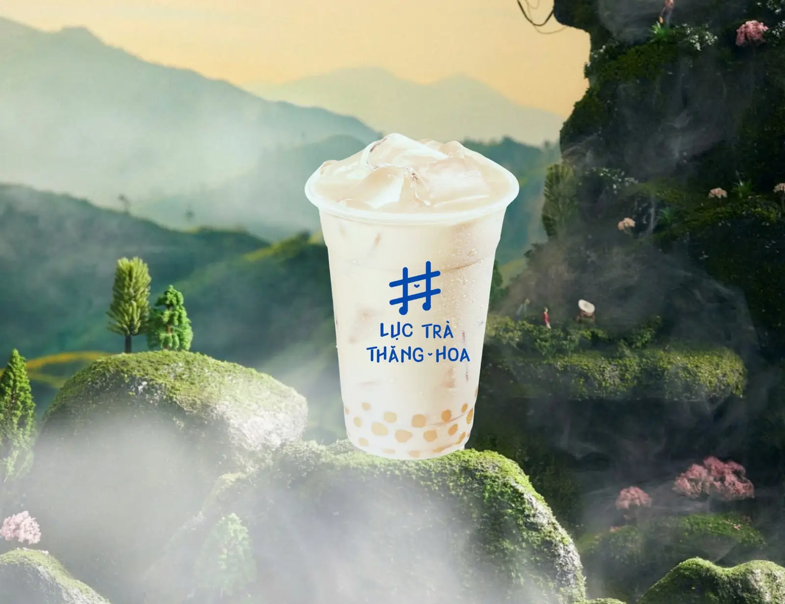 Hình ảnh Trà sữa ô long lục vân