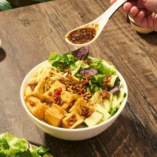 Hình ảnh Bún nước tương đậu hũ - trà tắc