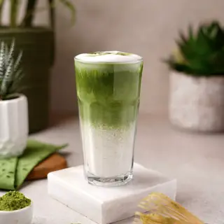 Hình ảnh Matcha đậu xanh thạch lá nếp