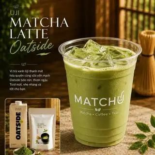 Hình ảnh Matcha latte Oatside -  Uji Ceremonial ( nhất định phải thử) 