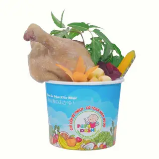 Hình ảnh Cháo đà điểu nấm hương sốt bơ