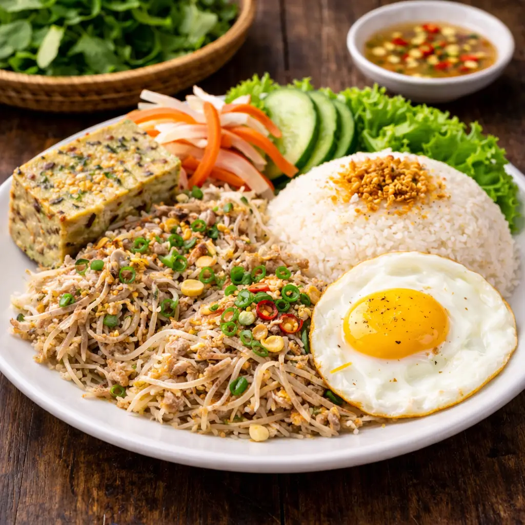 Hình ảnh Cơm bì trứng