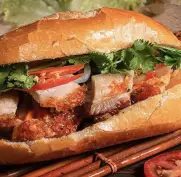 Hình ảnh Bánh mì heo quay