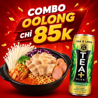 Hình ảnh Combo Mì Kim chi Gogi + OOLONG