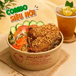 Hình ảnh Cơm má đùi mắm tỏi + Trà tắc