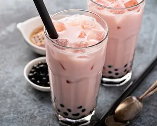 Hình ảnh Trà sữa dâu tây