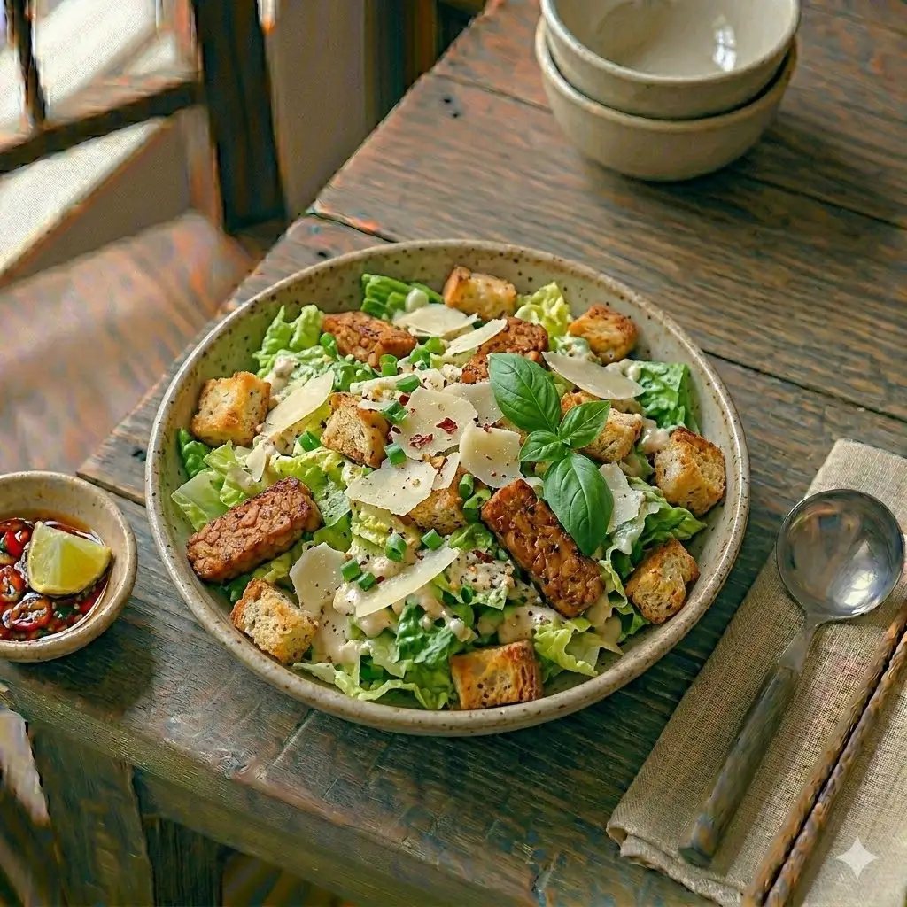 Hình ảnh Salad mix lườn ngỗng xông khói