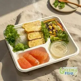 Hình ảnh Cơm trứng cuộn rau củ