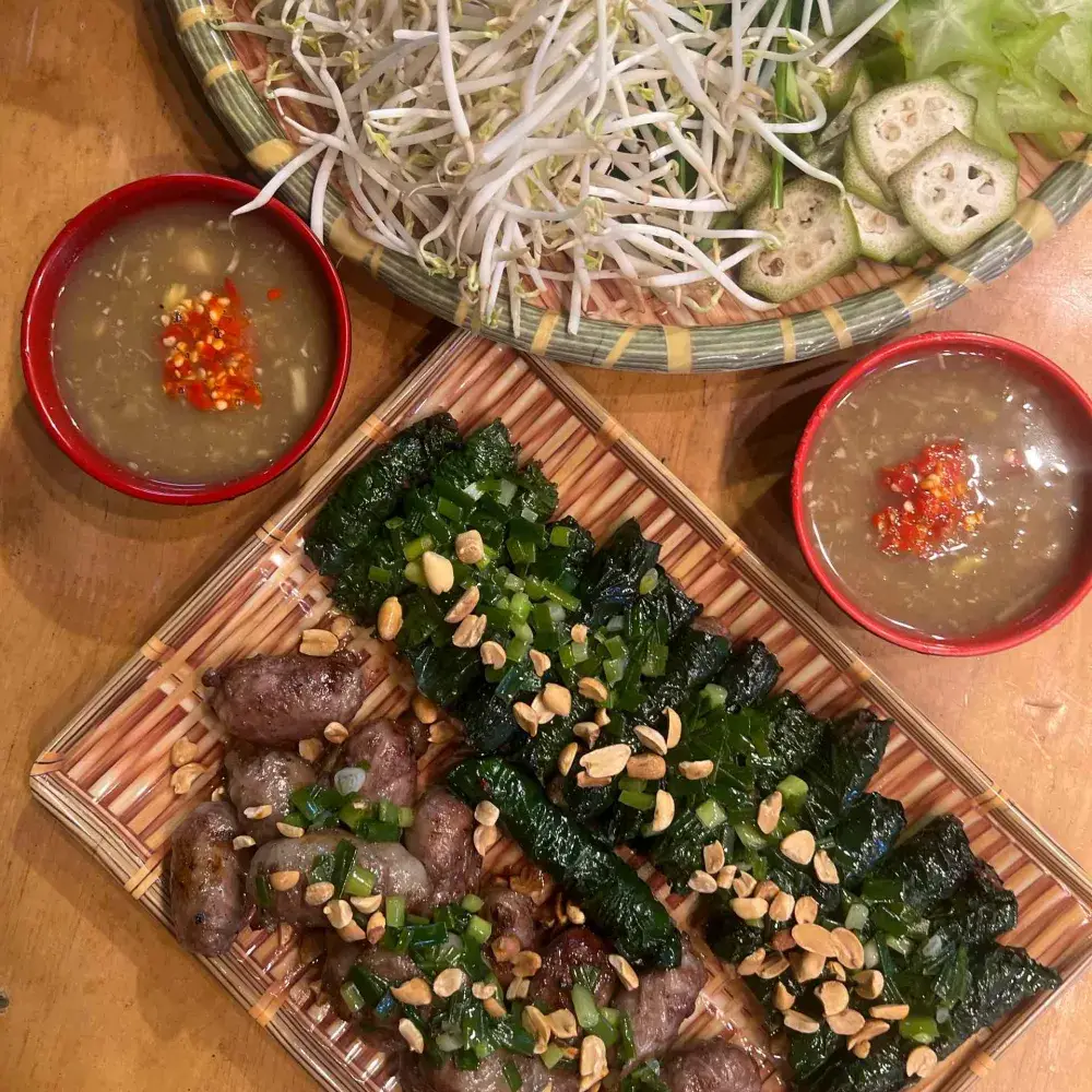 Hình ảnh Combo 2 phần bò mỡ chài - 1 bò lá lốt