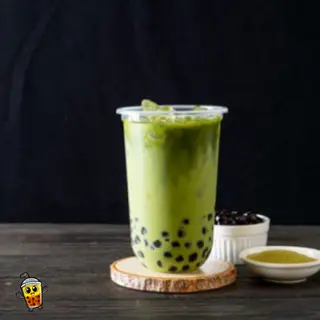Hình ảnh Trà sữa Thái xanh trân châu đen