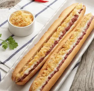 Hình ảnh Bánh Mì Que Răm Bông Đầy Đủ 