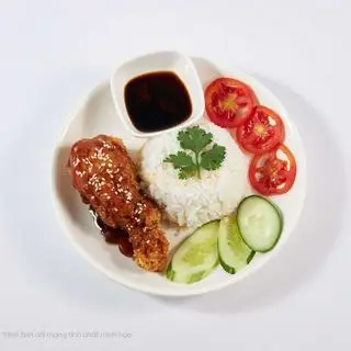 Hình ảnh Cơm đùi gà chua ngọt
