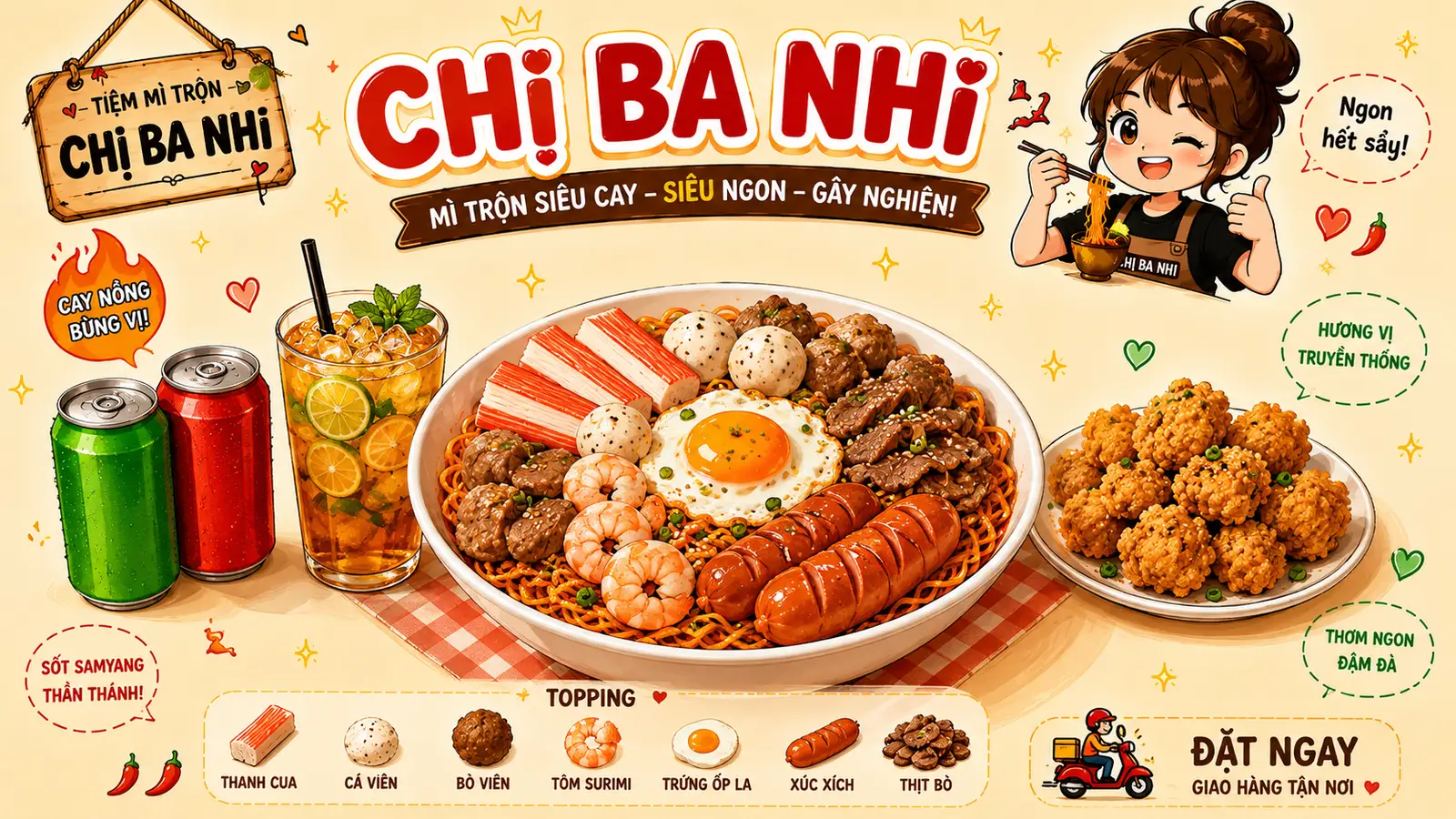 Hình ảnh Chụy Ba Nhi - Bánh Tráng, Mì Trộn & Cá Viên Chiên - Phạm Thế Hiển