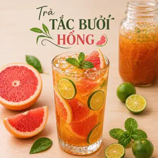 Hình ảnh Trà tắc bưởi hồng