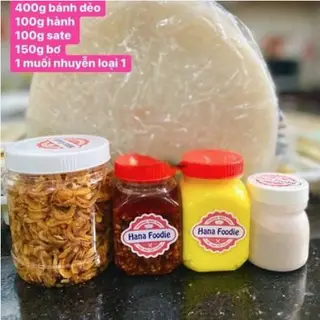 Hình ảnh Set bánh tráng dẻo có bơ phơi sương 4-5 người dùng