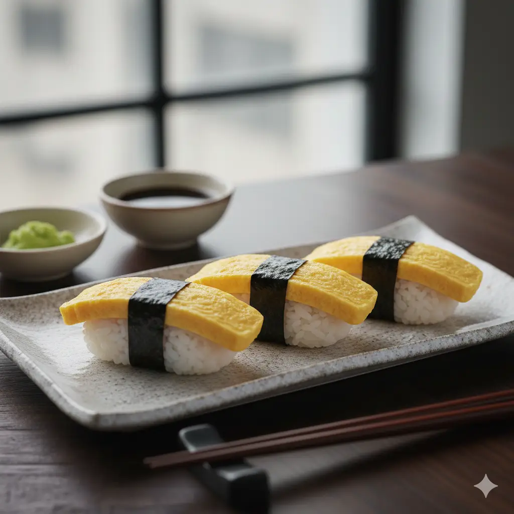 Hình ảnh Sushi trứng tamago chay