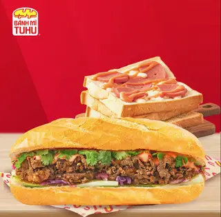 Hình ảnh Combo bánh mì bò sốt tiêu đen - 1 sandwich phomai xúc xích