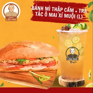 Hình ảnh Bánh mì thịt chả thập cẩm - trà tắc ô mai xí muội