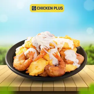Hình ảnh Gà tôm chiên xốt kem hành