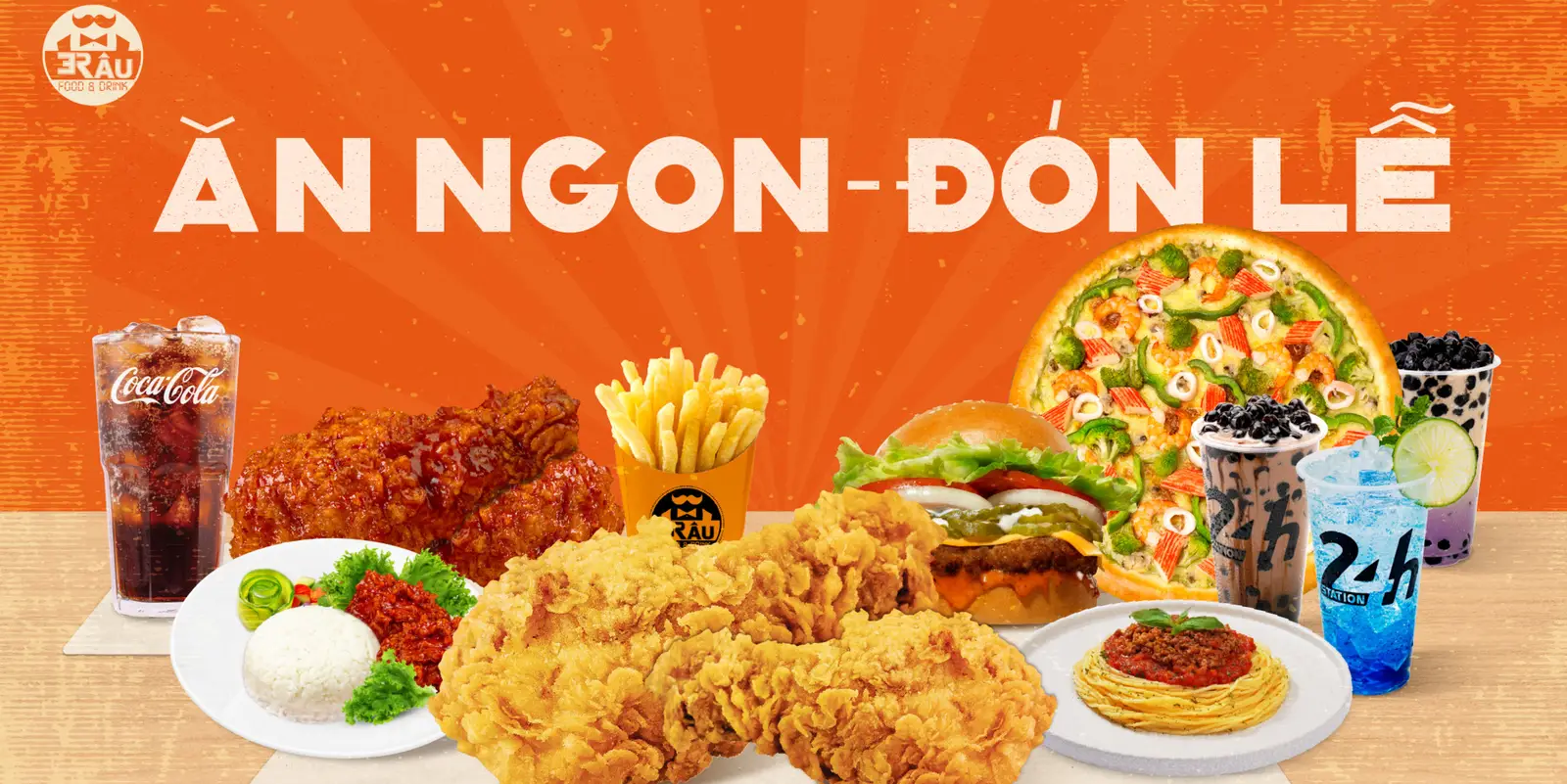 Hình ảnh 3 Râu - Gà Rán, Pizza & Trà Sữa - Đường 37