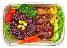 Hình ảnh Cơm lứt ức gà nướng