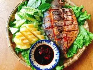 Hình ảnh Cá chim nướng