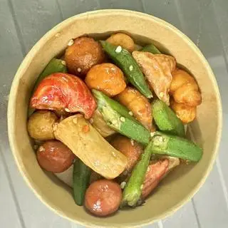 Hình ảnh Viên chiên mắm tỏi kèm Coca