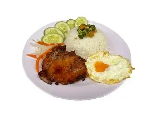 Hình ảnh Cơm sườn/ba rọi - trứng