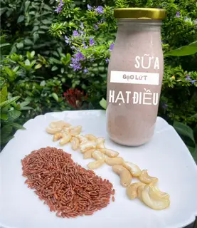 Hình ảnh Sữa gạo lứt hạt điều