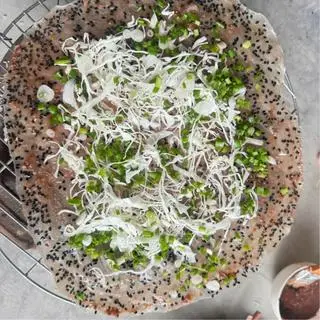 Hình ảnh Bánh tráng nước tương mỡ hành