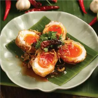 Hình ảnh Trứng lòng đào sốt me