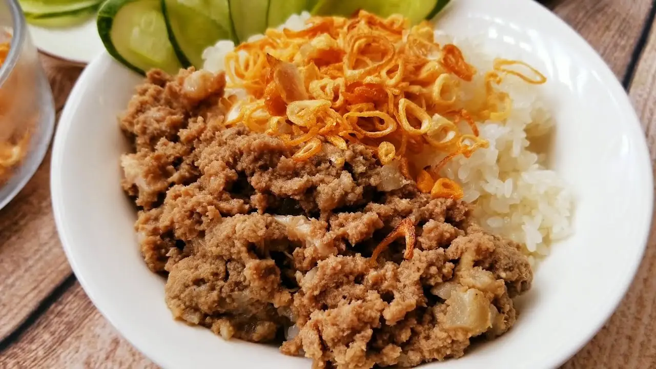 Hình ảnh Xôi trắng trứng ốp thịt pate