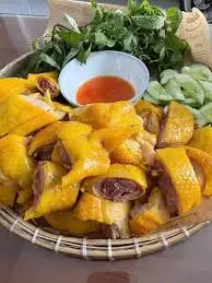 Hình ảnh Gà ủ muối nguyên con không đầu+1 chân gà ủ muối(Khách xem mô tả)